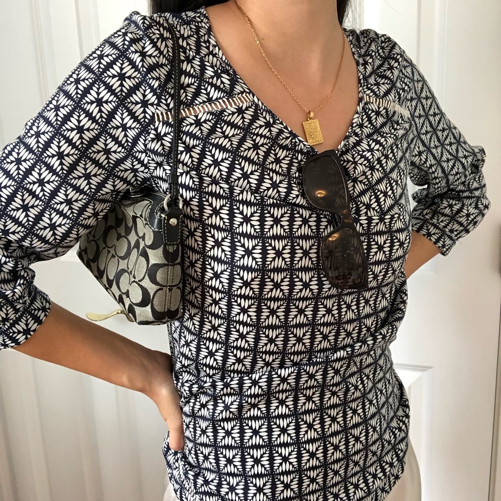 VINTAGE J CREW PATTERN TOP